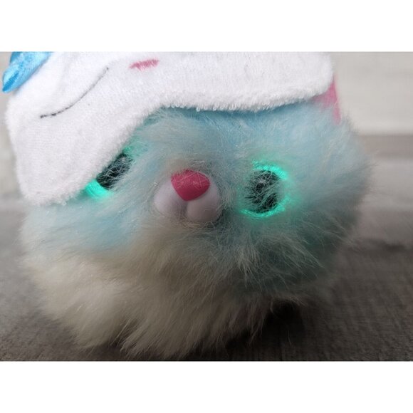 Pomsies Light Blue Dog Lulu Puppy Interactive Plush Wearable WORKS - Picture 2 of 10